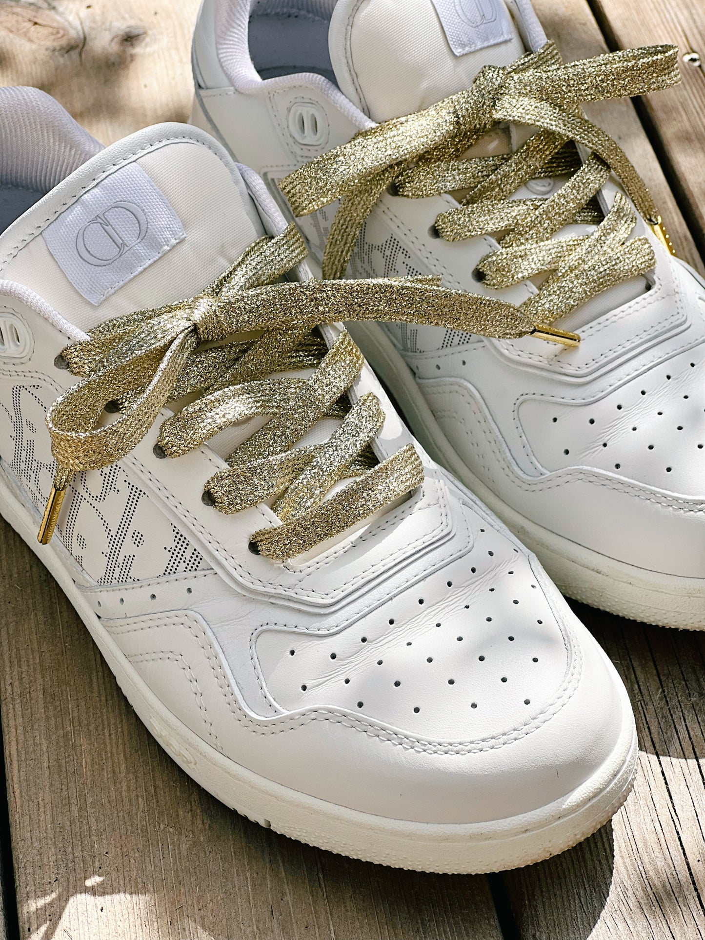 Glitter Gold Skosnören