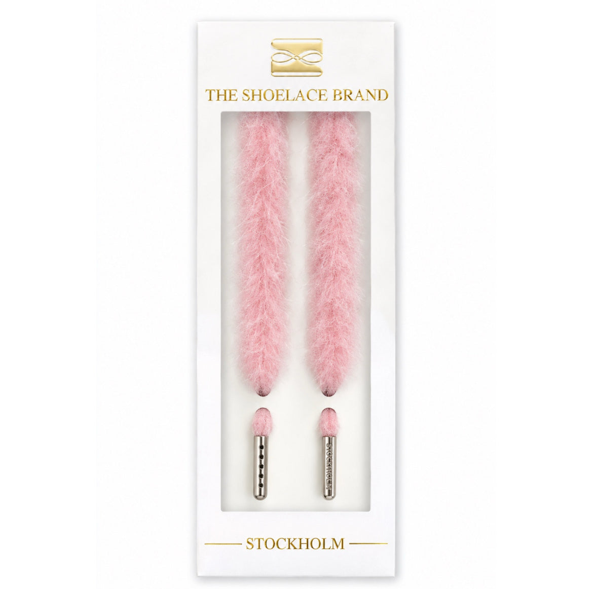 Light Pink Faux Fur Skosnören