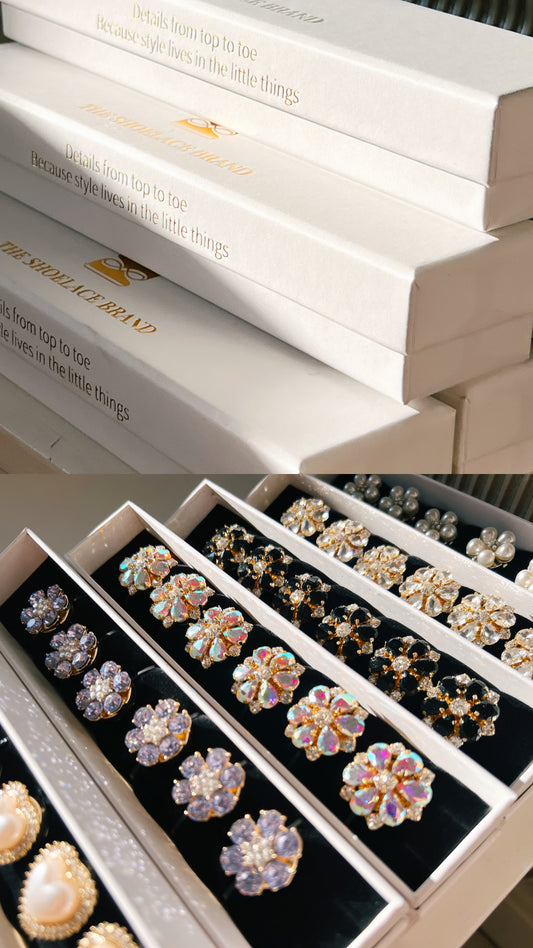 Button Charm Collection – 6 askar, 36 Charms