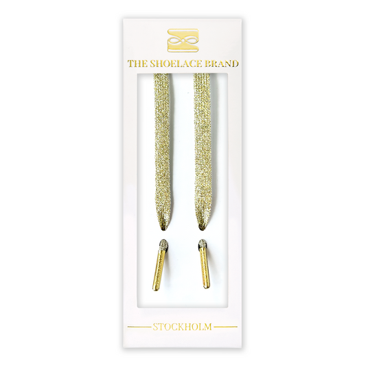 Glitter Gold Shoelaces