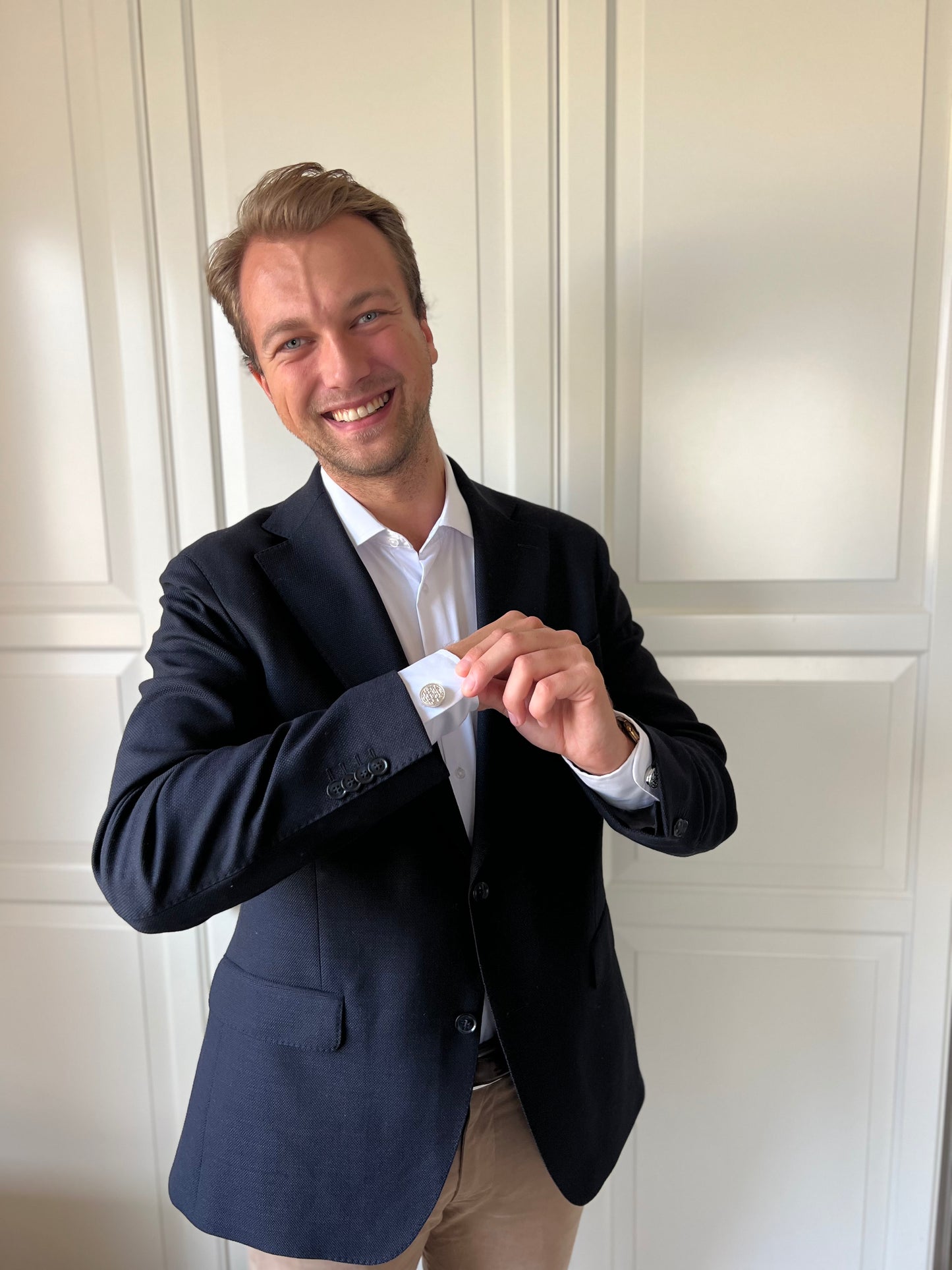 Hampus – Faux Cufflinks Silver (2-pack)