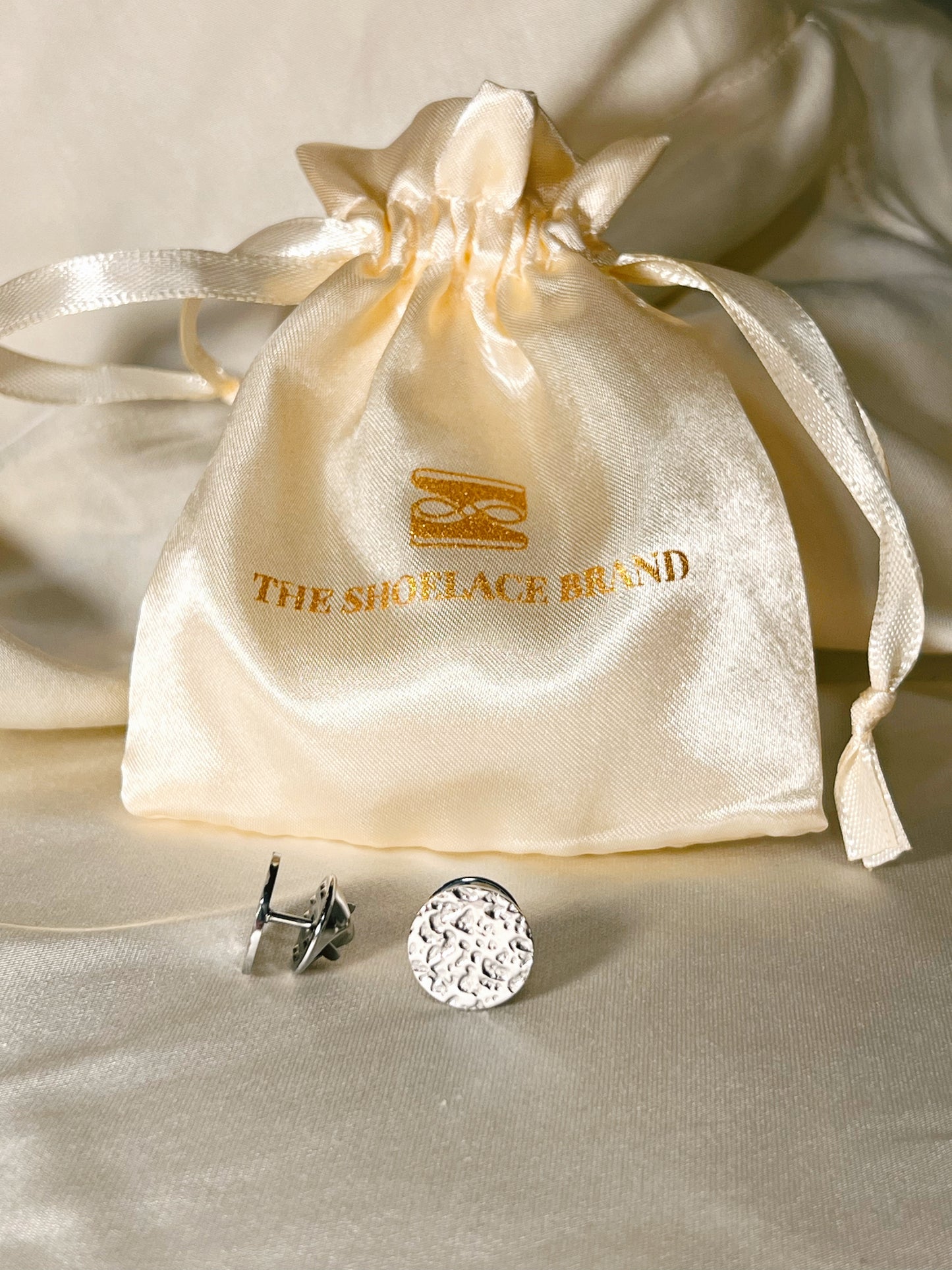 Silver Textured Pin – Button Base