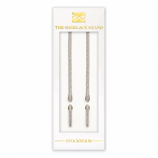 Luxury Silver Shoelaces