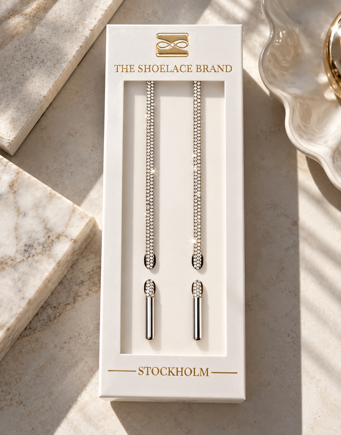 Luxury Silver Skosnören