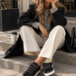 Luxury Black Skosnören