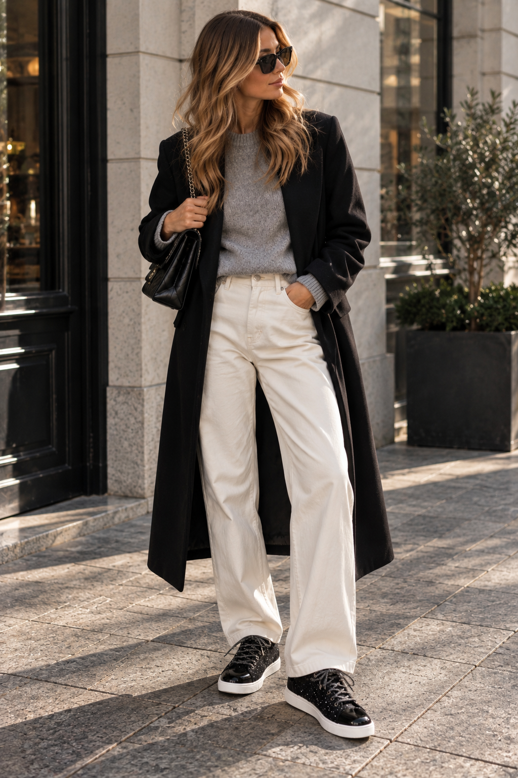 Luxury Black Skosnören