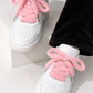 Light Pink Faux Fur Skosnören