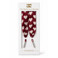 Burgundy Heart Scarf Skosnören