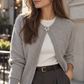 Wilma – Pearl Flower Button Charm Gold