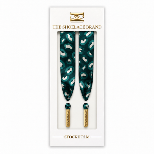 Silk Smaragd Leopard Schnürsenkel