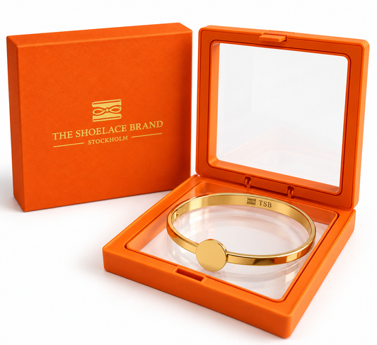 Gold Cuff Bracelet – Button Base