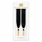 Schwarze Goldtip-Schnürsenkel aus Seide