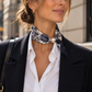 Magnetic Scarf Blue Floral