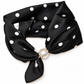 Magnetic Scarf Black Dots