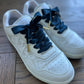 Navy Cotton 1,5cm – Navy Cotton Shoelaces with Gold Tips (Sample Edition)