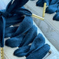 Navy Cotton 1,5cm – Navy Cotton Shoelaces with Gold Tips (Sample Edition)