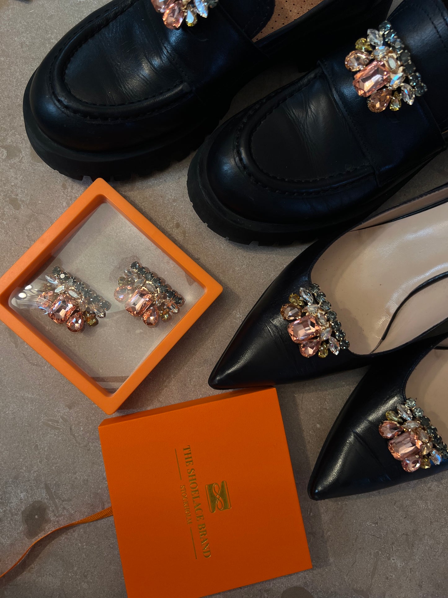 Multicolor Gemstone Cluster – Shoe Charm