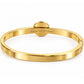 Gold Cuff Bracelet – Button Base