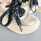 Kids Navy Star Shoelaces