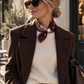 Magnetic Scarf Burgundy Paisley The Shoelace Brand