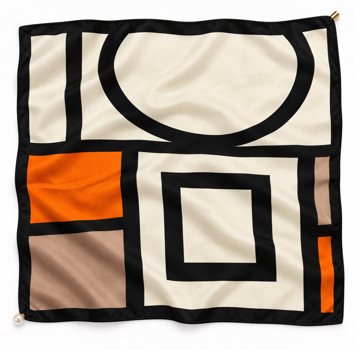 Magnetic Scarf Large Graphic Blocks The Shoelace Brand flat