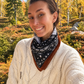 Magnetic Scarf Large Paisley Patchwork The Shoelace Brand autumn