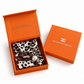 Magnetic Scarf Leopard Brown Top The Shoelace Brand in giftbox