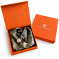 Magnetic Scarf Sage Green Paisley The Shoelace Brand in giftbox