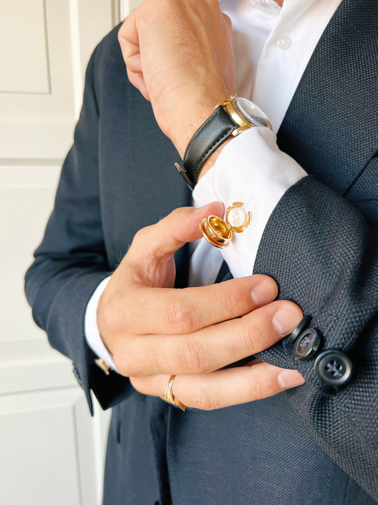 Magnus – Faux Cufflinks Gold (2-pack)