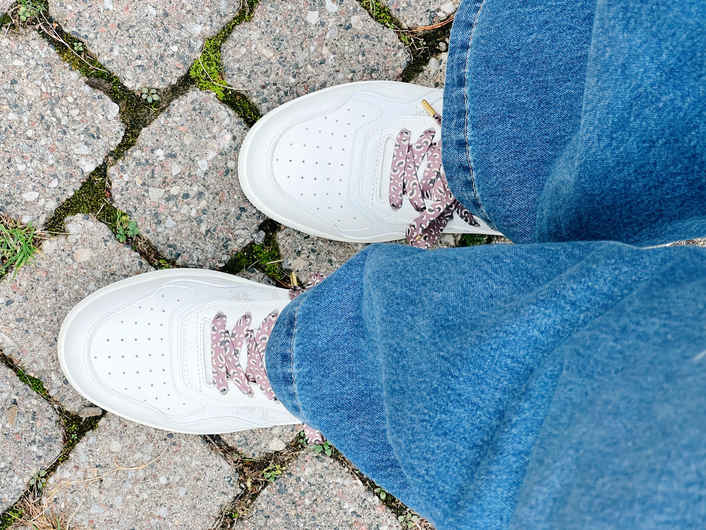 Mauve Classic Leopard Skosnören