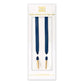 Navy Gold Shoelaces