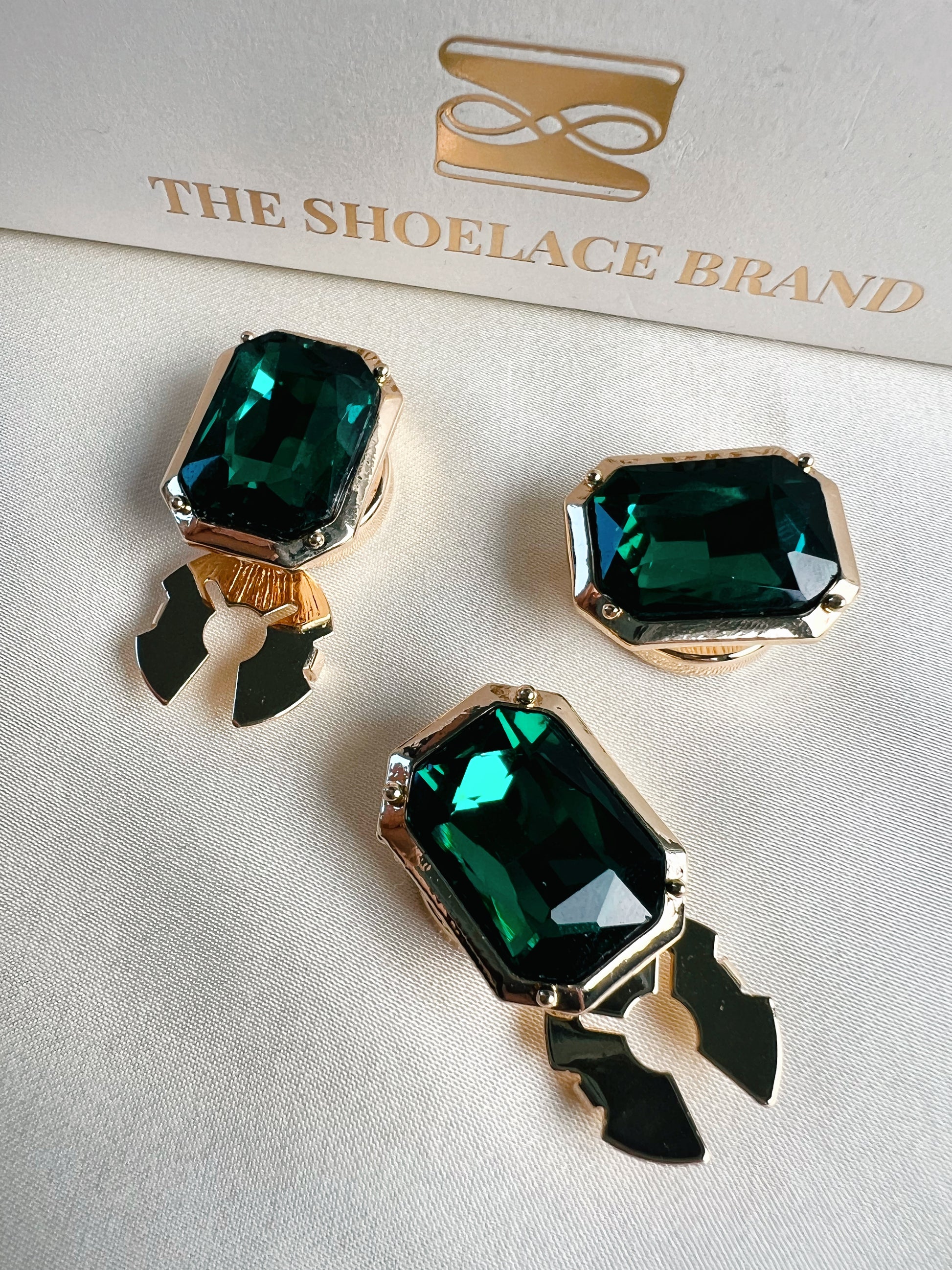 The Shoelace Brand Button Covers Emerald Green