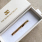 Oma Vase Brooch Gold The Shoelace Brand in giftbox