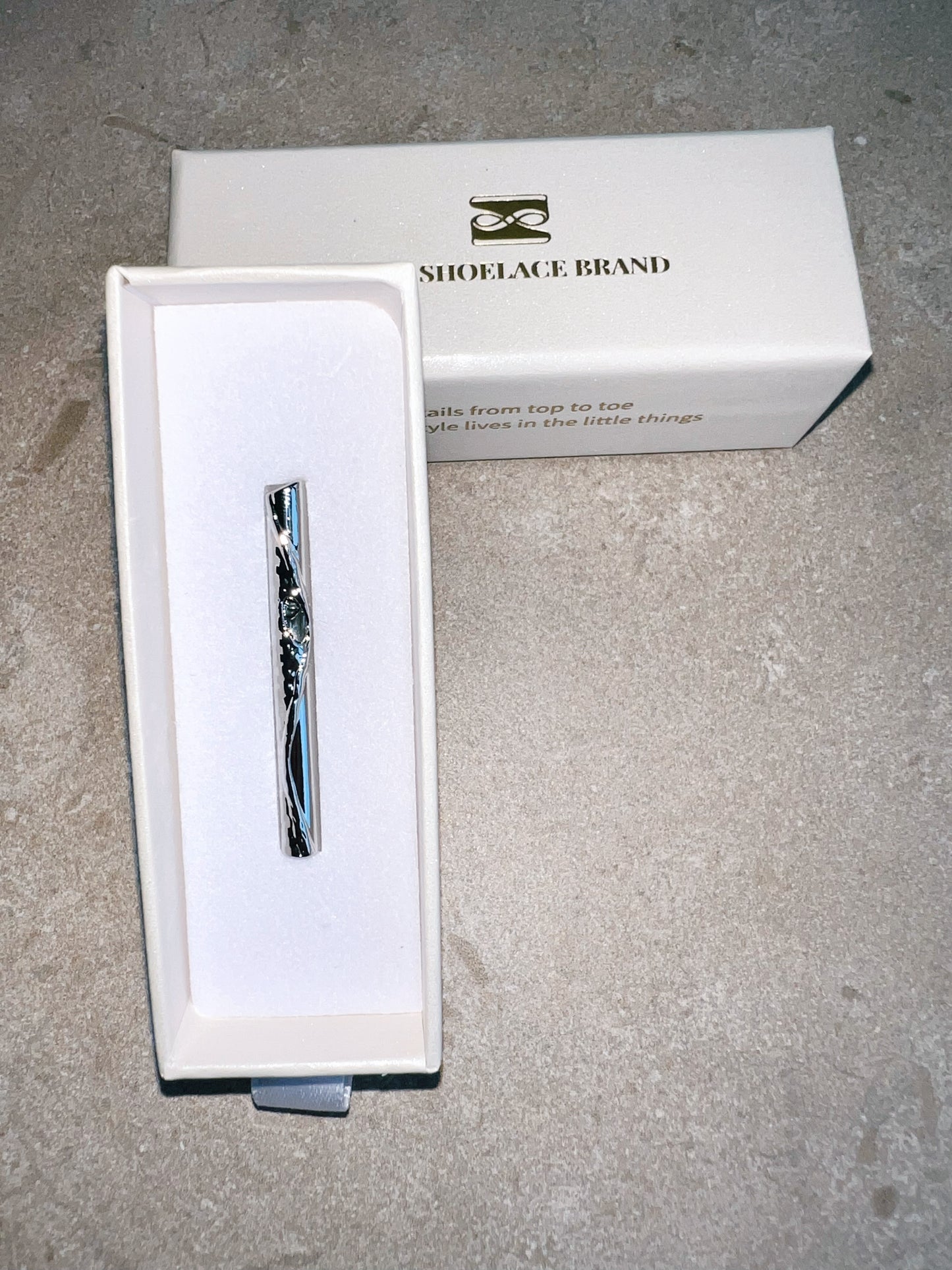 Oma Vase Brooch Silver The Shoelace Brand in giftbox
