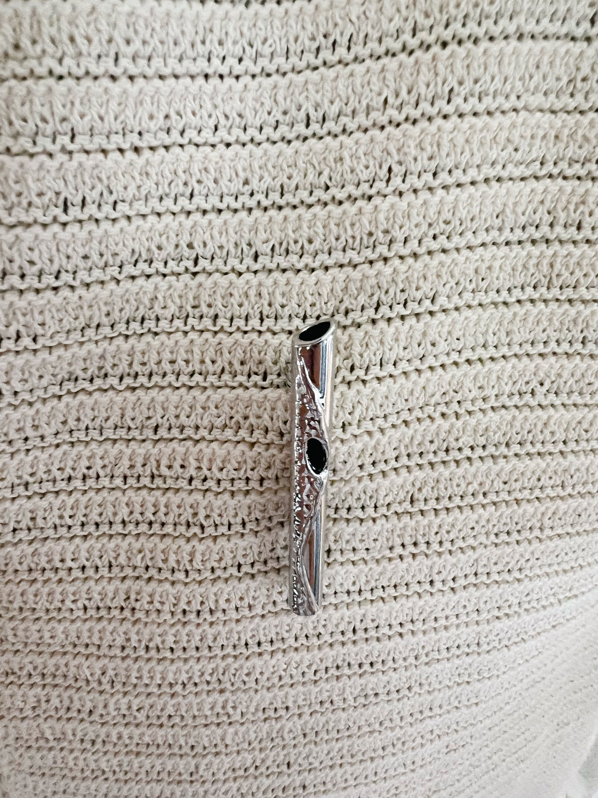 Oma Vase Brooch Silver The Shoelace Brand super cute