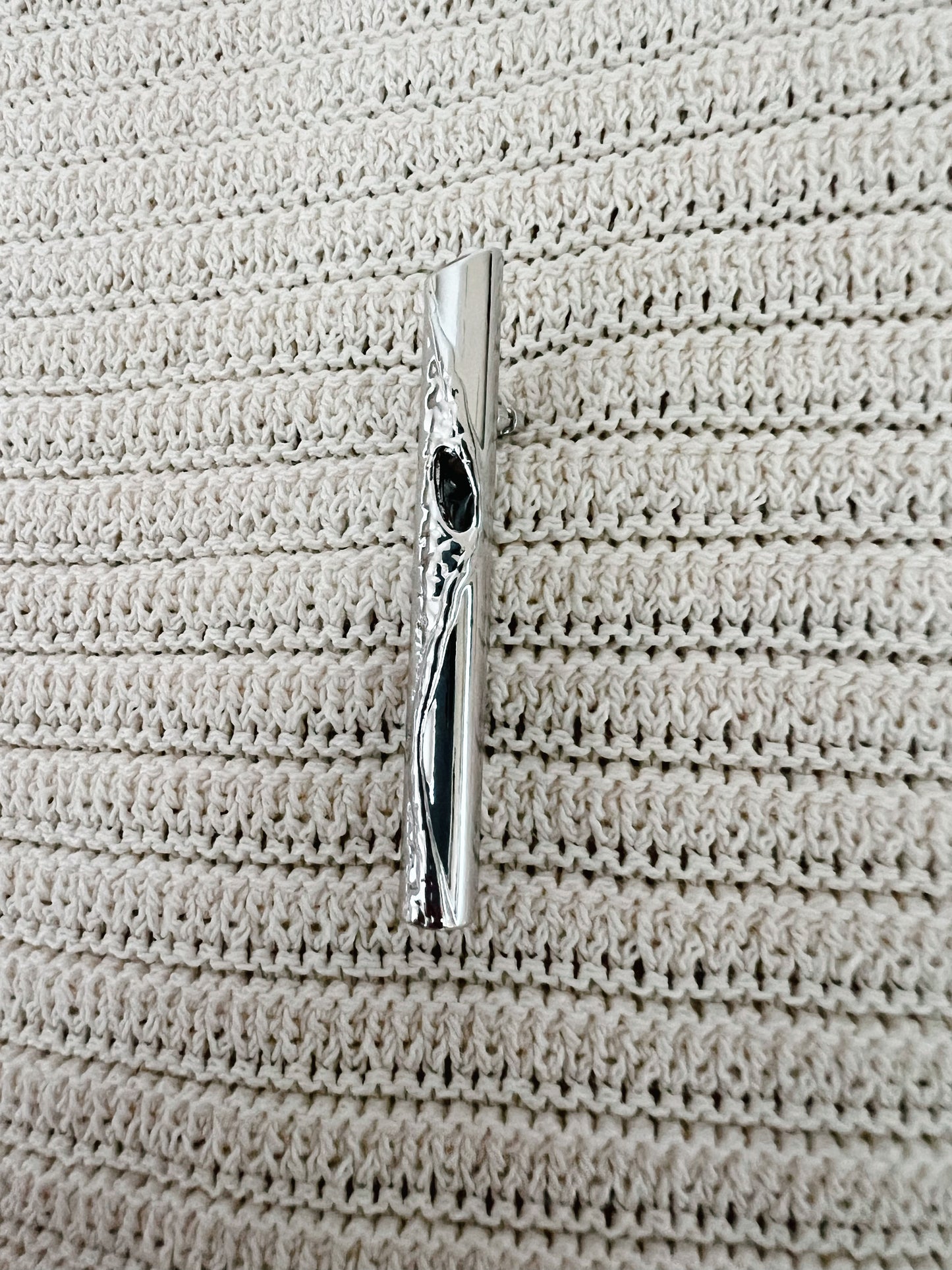 Oma Vase Brooch Silver The Shoelace Brand super cute close up