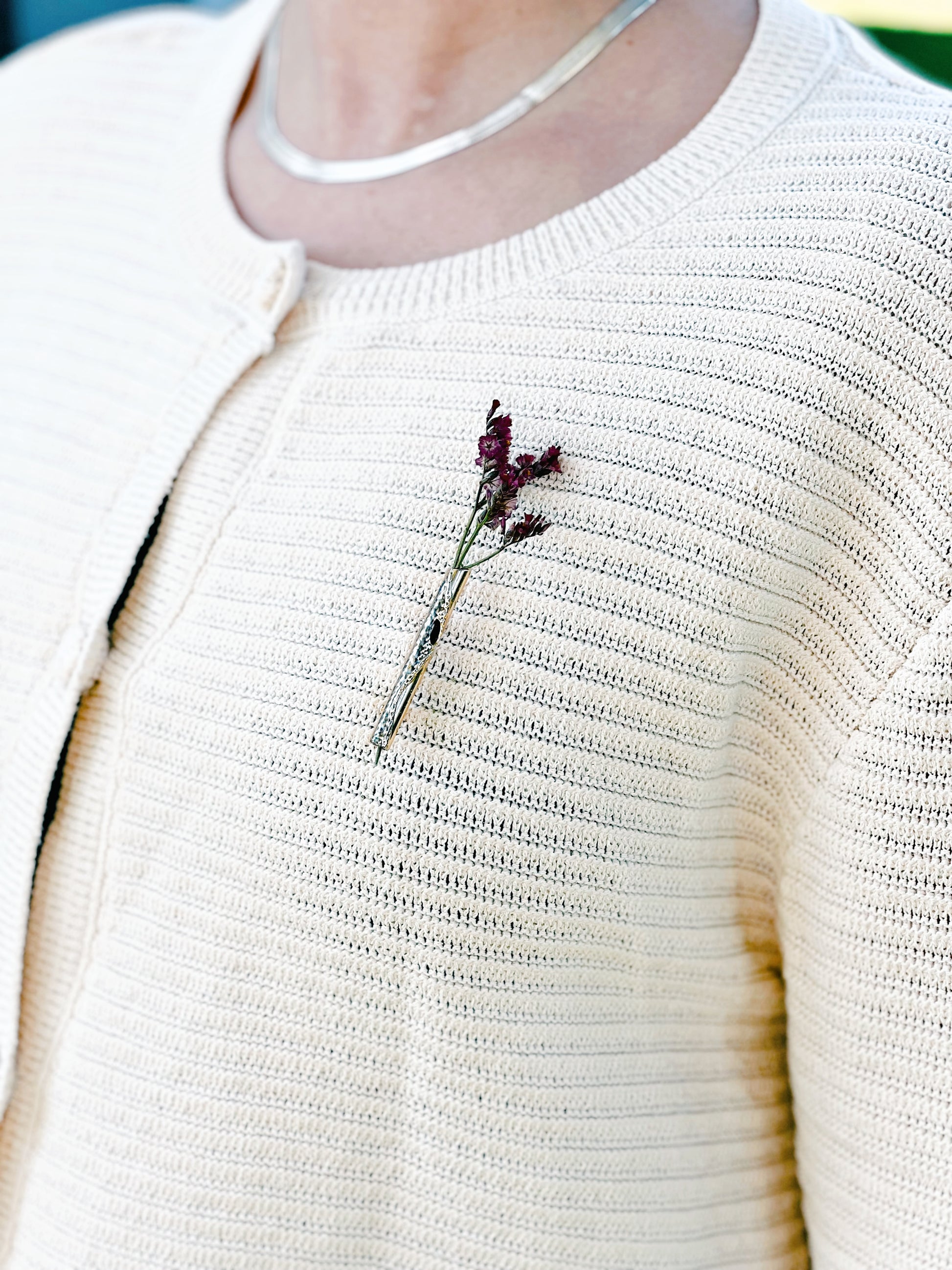 Oma Vase Brooch The Shoelace Brand Gold