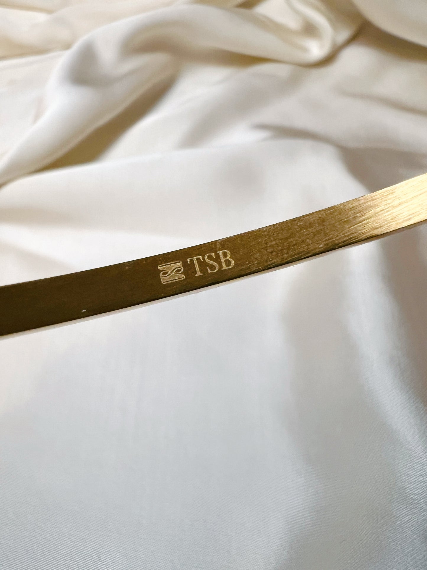 Gold Cuff Bracelet – Button Base