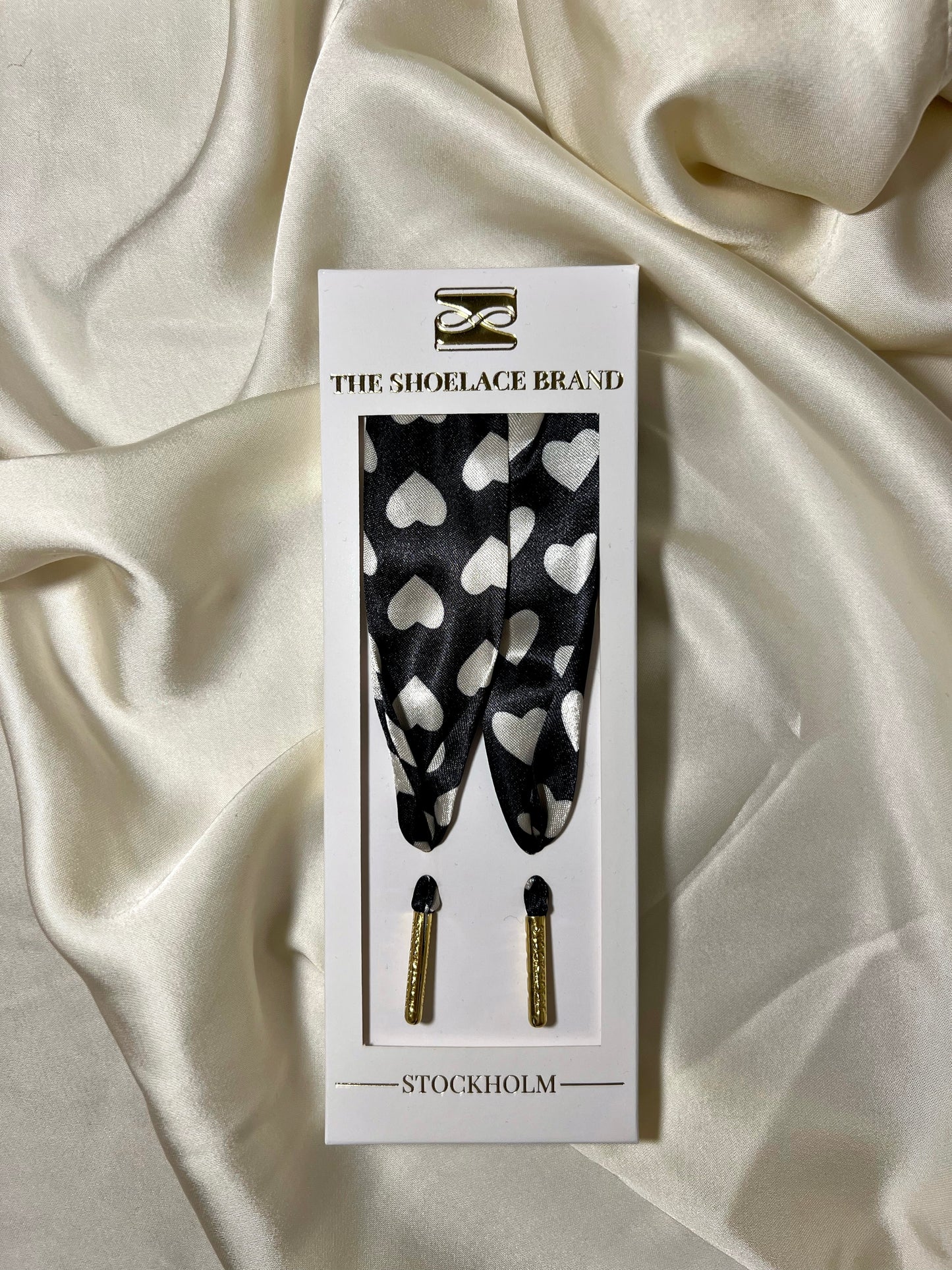 Black Heart Scarf Skosnören