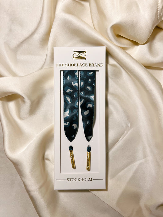 Silk Smaragd Leopard Skosnören