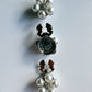 Rosi Button Charm from all angles The Shoelace Brand