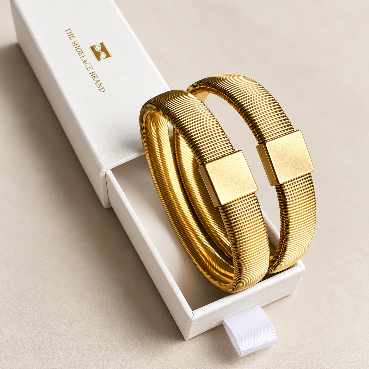 Shirt Sleeve Holder Gold The Shoelace Brand