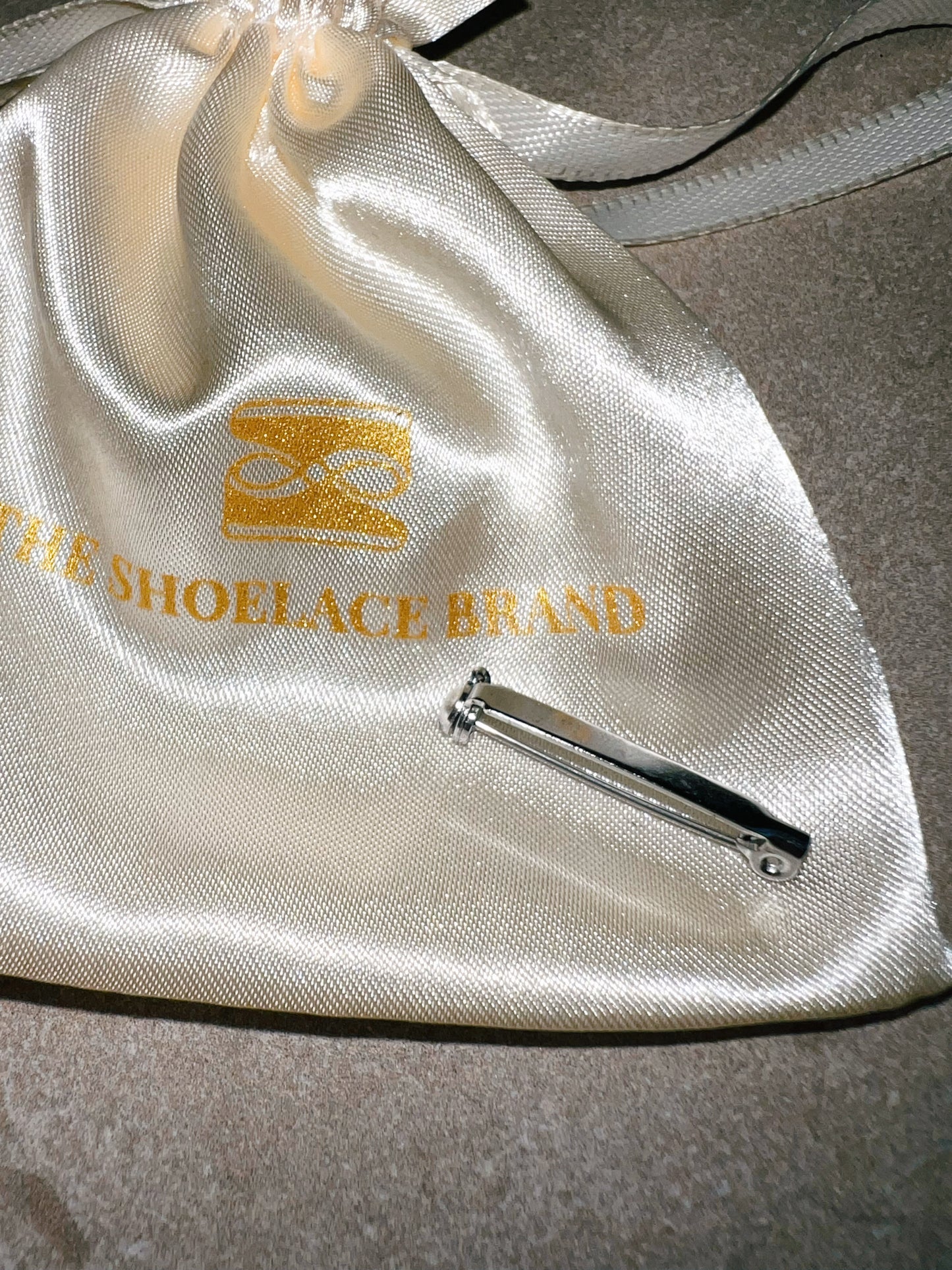 Shoe Charm Pin Silver The Shoelace Brand