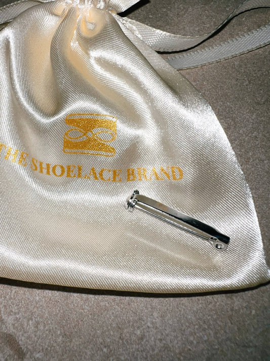 Shoe Charm Pin Silver The Shoelace Brand