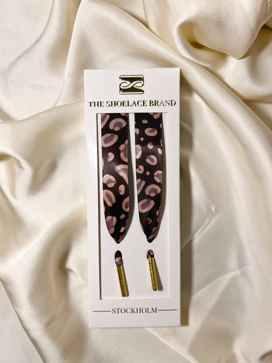 Silk Burgundy Leopard Skosnören