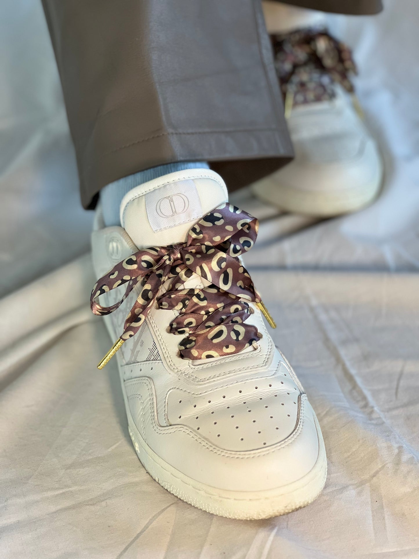 Silk Mauve Leopard Skosnören
