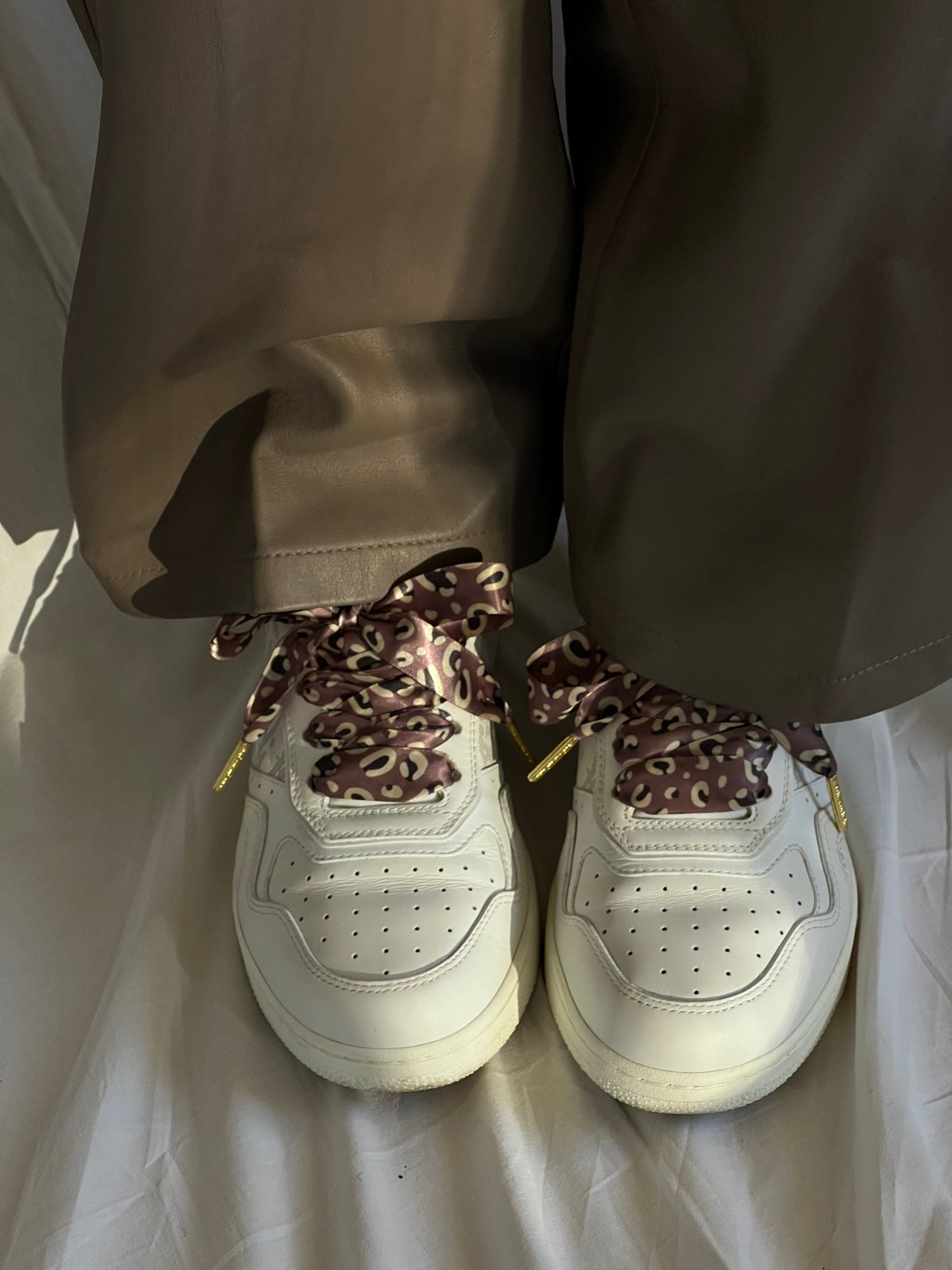 Silk Mauve Leopard Skosnören