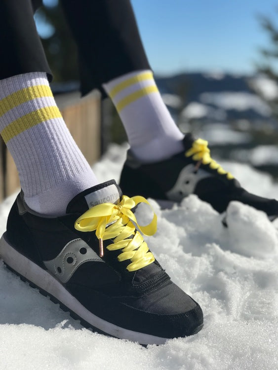 Yellow silk shoelaces - The Shoelace Brand