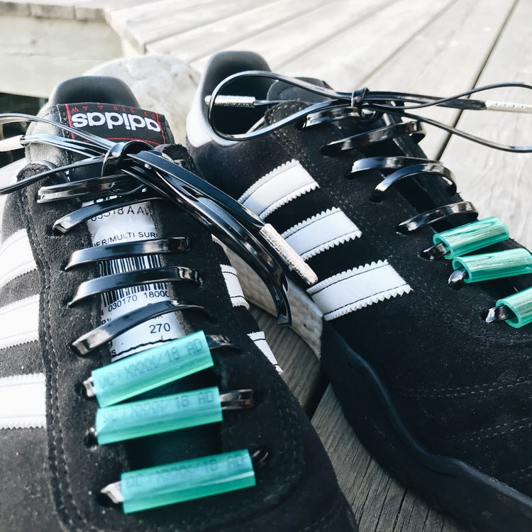 Black laqcuer shoelaces - The Shoelace Brand