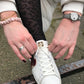 White PU faux leather shoelaces - The Shoelace Brand